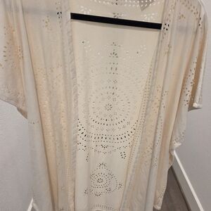 Cato Cream Cover Up with Cutout Details